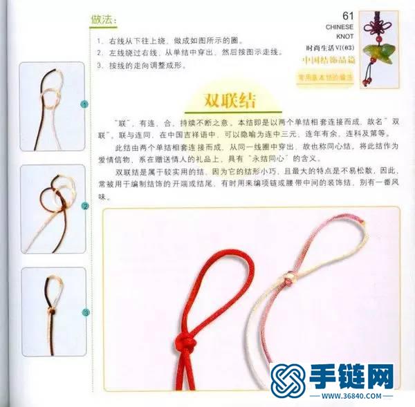 几种中国结手链的编法，很实用！