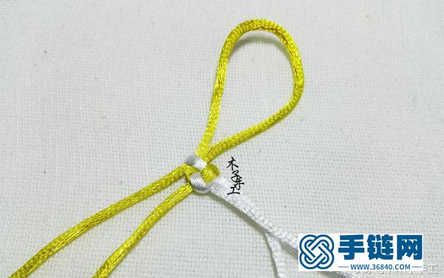 木子手工：手工diy , 红绳手链之凤尾（锁结）结编法图文教程