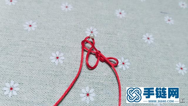 手工编绳，用1根绳就能编织出红绳手链，锁结的应用