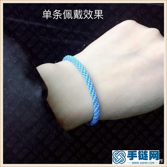 8股辫单色基础款红绳编织手链一款简单的亲子手工教程