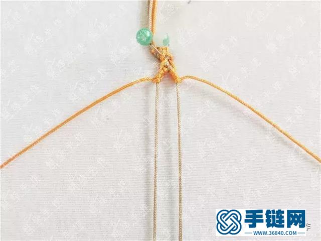 手工编绳，用六根线自制一条漂亮的手链，创意饰品
