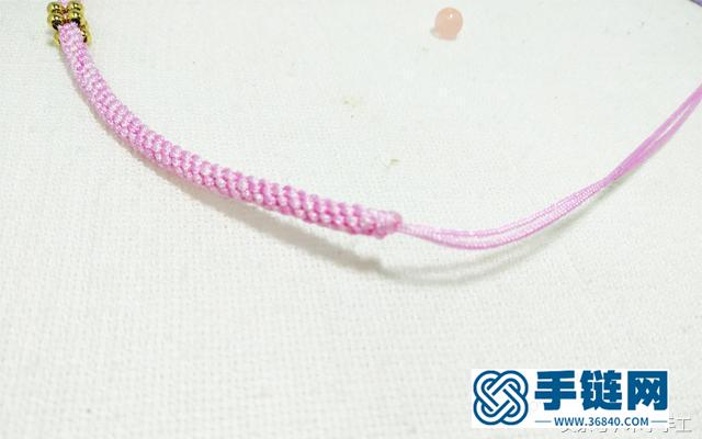 玉米结手链的编法大全：玉米结配上小金珠编出漂亮的手绳