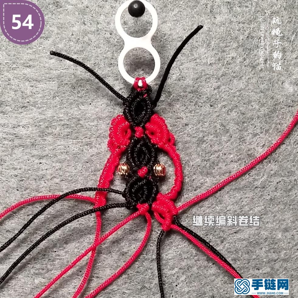 手绳编法大全图解之一 , Macrame彩云手链