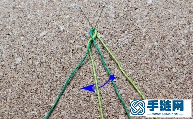圆形4股绳的编法图解,6股8股编编绳手链教程 圆形4股绳的编法图解,6股8股编编绳手链教程