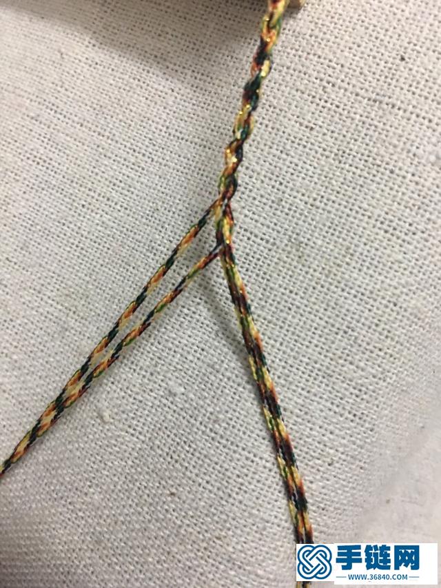 五彩金刚结手绳的编法,教你编织端午节五彩手绳