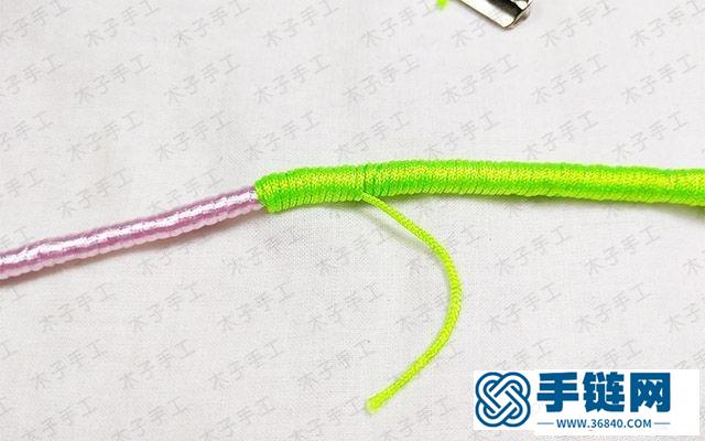 手链编织教程图解，端午红绳做法