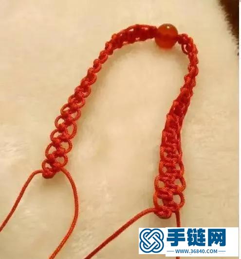 平安红绳手链编织教程