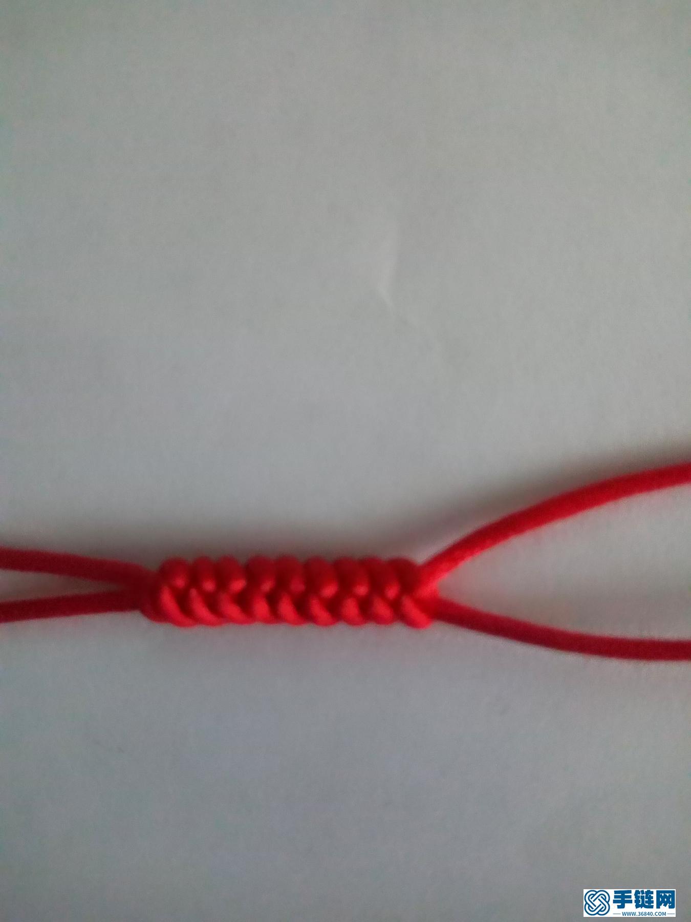 本命年红绳手链编织教程,金刚结手绳做法步骤