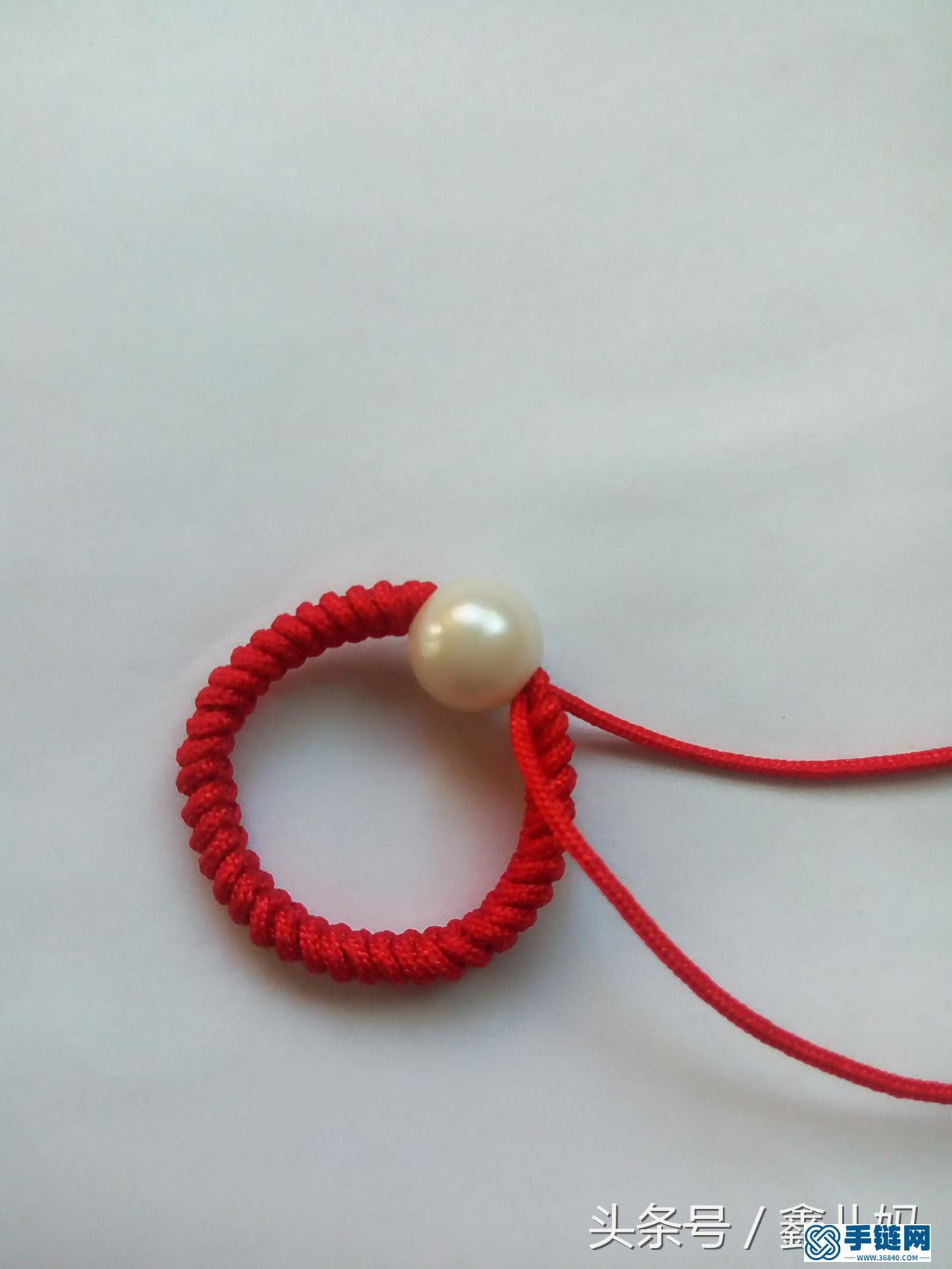 转运珠戒指的编法教程，教你怎样用红绳编戒指
