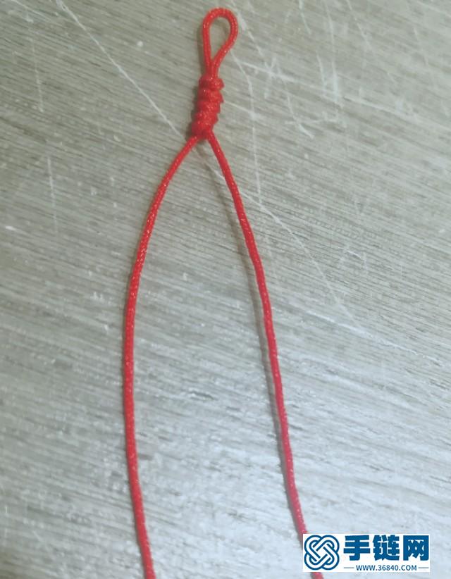 简单好看的金刚结红绳编法图解