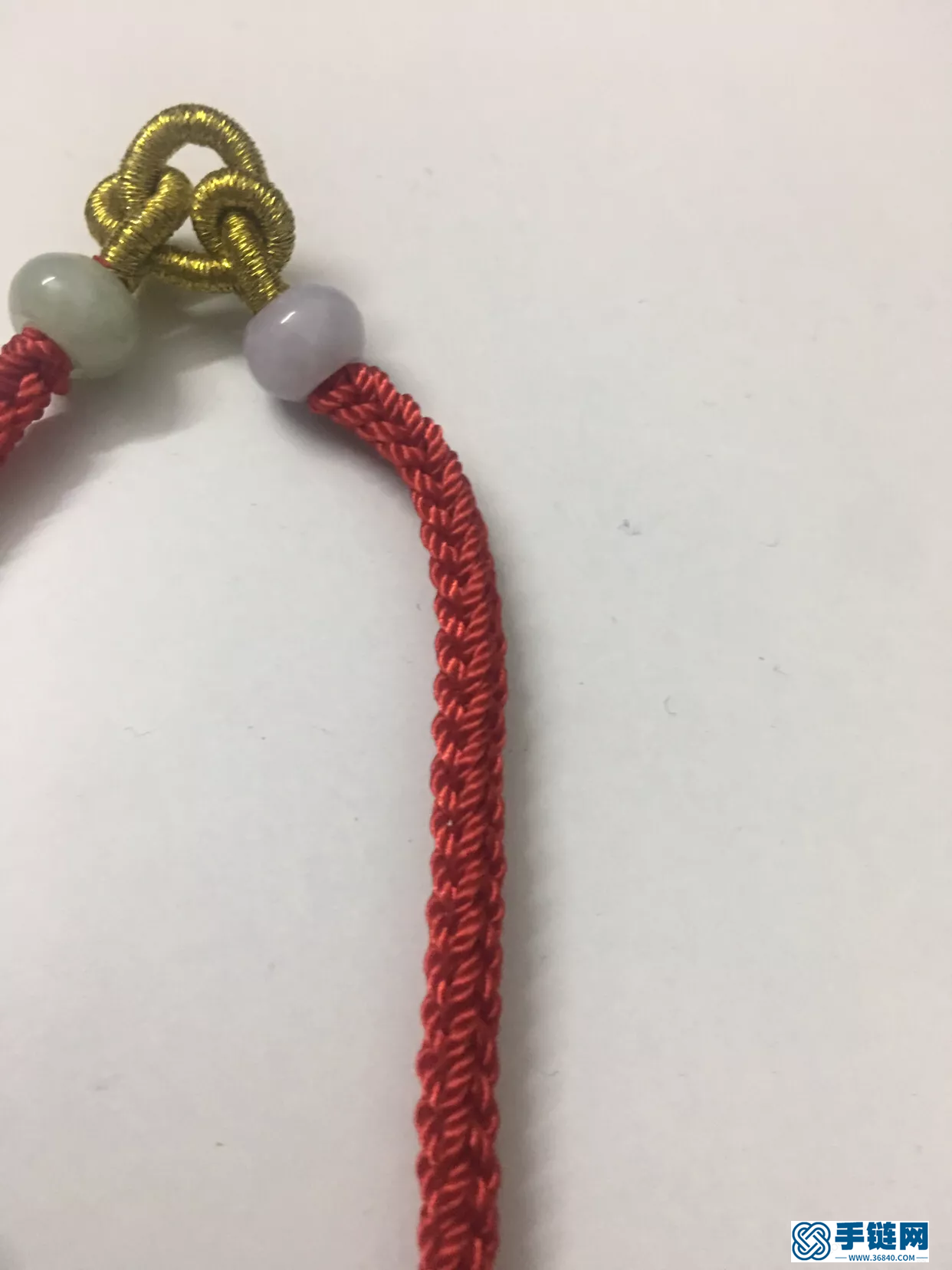 本命年红手绳编织教程,简单八股辫做手链编法步骤