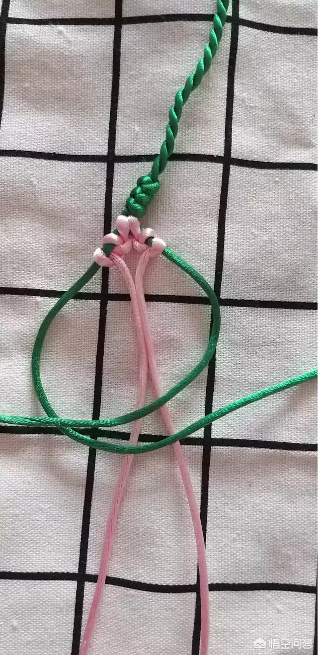 十里桃花手链编织教程？