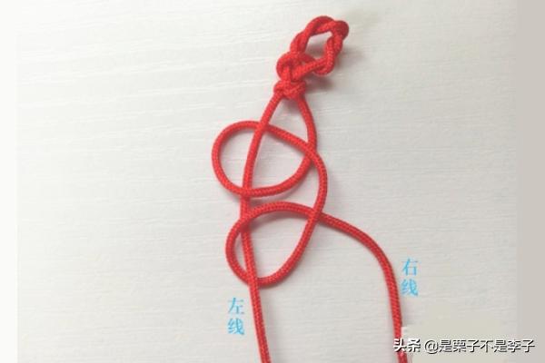 雀头结+纽扣结红绳手链制作方法？