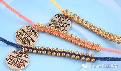 教你编织优雅复古的韩国编绳串珠手链