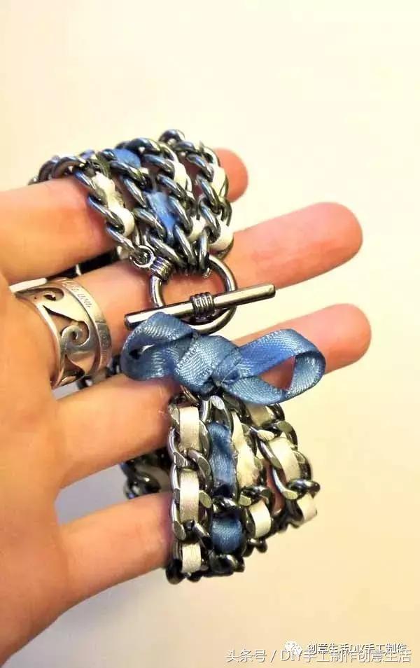 一根传奇的丝带，教你变手链、项链（DIY手工制作有教程）