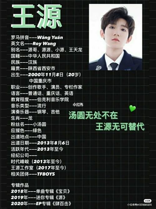 王源资料，tfboys资料,本文共（4372字）