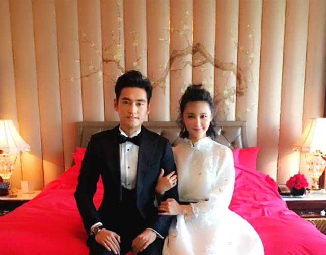 梅琳琳和袁弘的结婚照图片