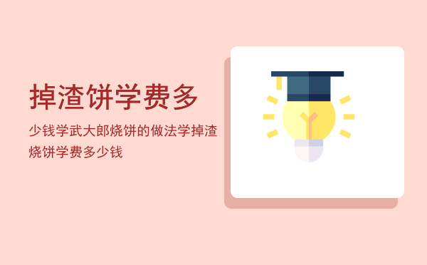 掉渣饼学费多少钱(学土掉渣烧饼多少钱)