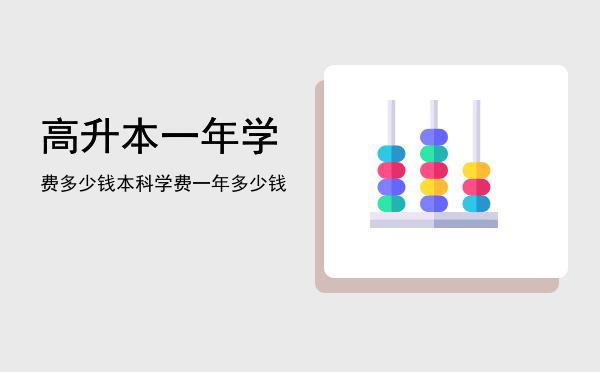 高升本一年学费多少钱(高中升本科学费多少)