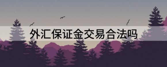 外汇保证金交易合法吗(外汇和外汇保证金交易)