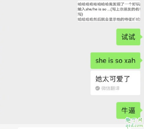 微信输入she(微信输入什么有特效)