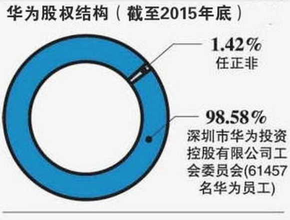 华为股权结构是怎样的(华为的股权结构图)