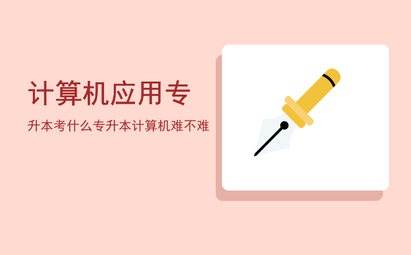 计算机应用专升本考什么(大专学计算机应用技术专升本考什么)