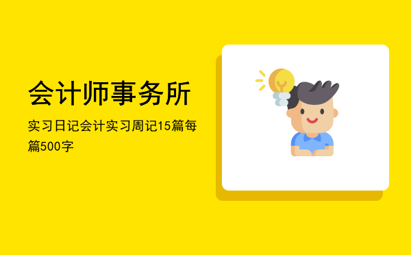会计师事务所实习日记
