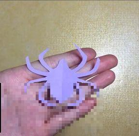 蜘蛛折纸剪纸制作方法，学习小动物折纸教程