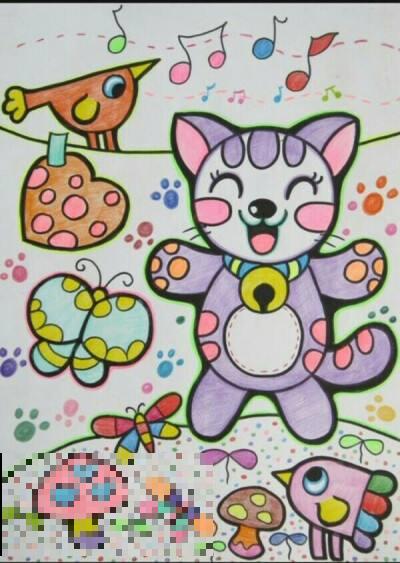 画可爱小猫手抄报(致敬最可爱的人手抄报)(画一幅小猫的手抄报)