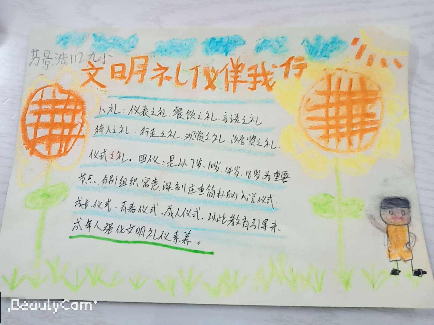 文明礼仪防疫安全手抄报简单漂亮的简单介绍(文明礼貌疫情防控手抄报)