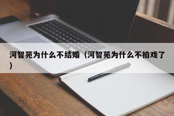 河智苑为什么不结婚（河智苑为什么不拍戏了） 