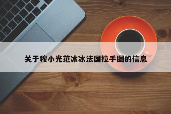 关于穆小光范冰冰法国拉手图的信息 