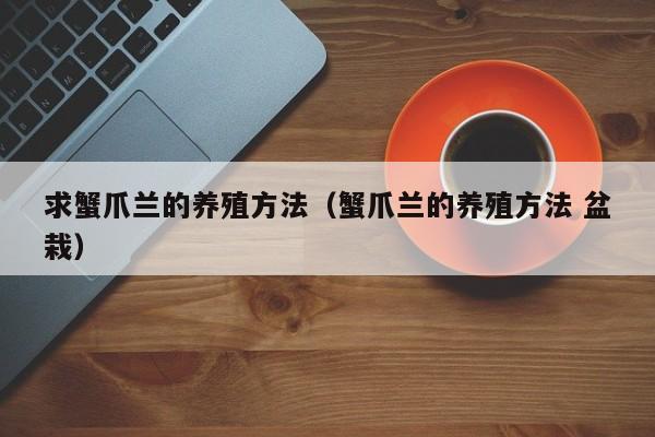 求蟹爪兰的养殖方法（蟹爪兰的养殖方法 盆栽） 