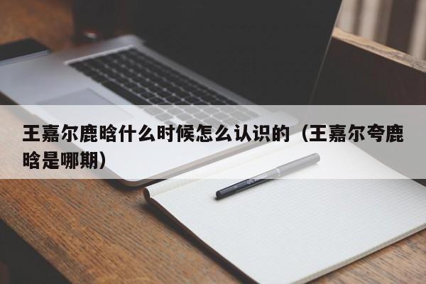 王嘉尔鹿晗什么时候怎么认识的（王嘉尔夸鹿晗是哪期） 