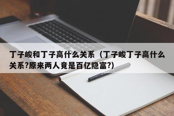 丁子峻和丁子高什么关系（丁子峻丁子高什么关系?原来两人竟是百亿隐富?） 