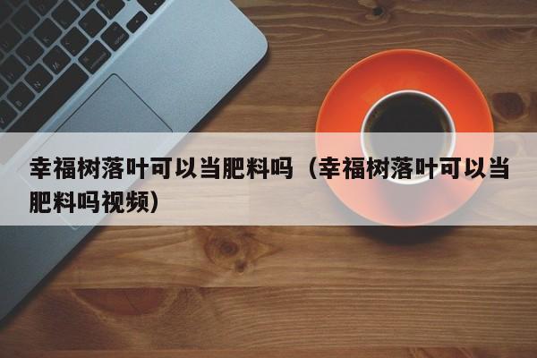 幸福树落叶可以当肥料吗（幸福树落叶可以当肥料吗视频） 