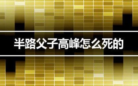 高峰资料(高峰资料 演员)