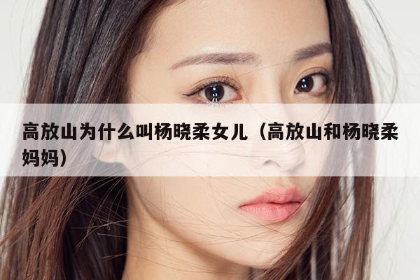 高放山为什么叫杨晓柔女儿（高放山和杨晓柔妈妈） 