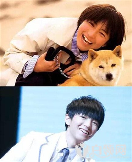  广末凉子撞脸王俊凯图