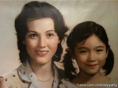 张柏芝母亲年轻时的照片