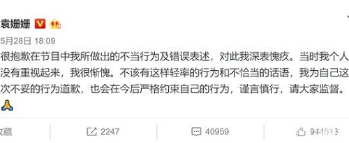 袁姗姗道歉是什么原因为何一直被黑(为什么当年黑袁姗姗)